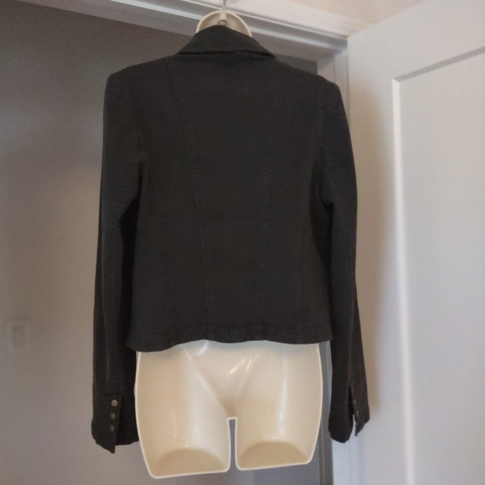 ANTHROPOLOGIE Structured Button Front Blazer Olive Green NWT Size 12 - Picture 12 of 16